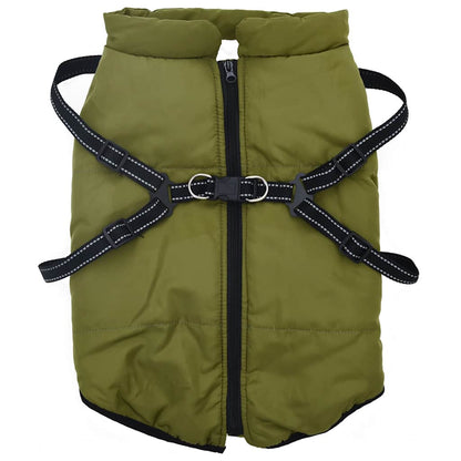 Hundemantel Hundejacke Hundeweste Mit Geschirr Wasserdicht Reflektierend Vidaxl