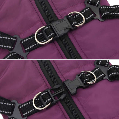 Hundemantel Hundejacke Hundeweste Mit Geschirr Wasserdicht Reflektierend Vidaxl