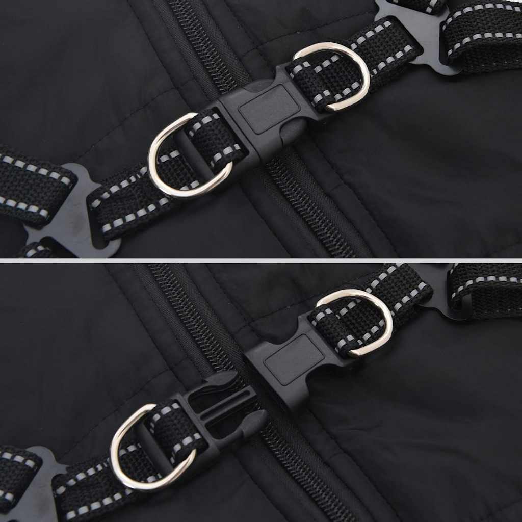 Hundemantel Hundejacke Hundeweste Mit Geschirr Wasserdicht Reflektierend Vidaxl