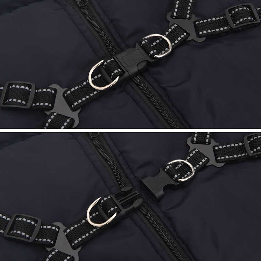 Hundemantel Hundejacke Hundeweste Mit Geschirr Wasserdicht Reflektierend Vidaxl