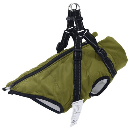 Hundemantel Hundejacke Hundeweste Mit Geschirr Wasserdicht Reflektierend Vidaxl